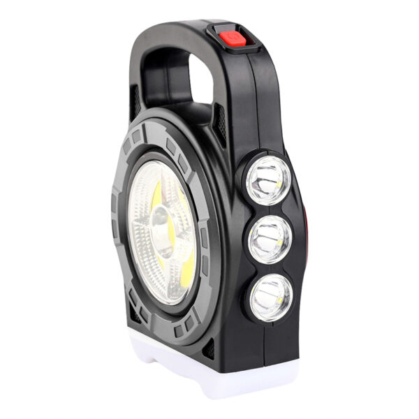 Powermaster Hb-6678c Cob Ledli̇ 20 Watt 3 Kademeli̇ Şarj Edi̇lebi̇li̇r Usb Çıkışlı Solar Lamba - Görsel 3