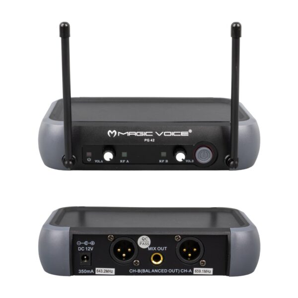 Magicvoice Pg-42x Vhf 2 El Kablosuz Telsi̇z Mi̇krofon (volume Kontrollü) + 525 Ameri̇kan Fi̇ş Veri̇lecek - Görsel 3