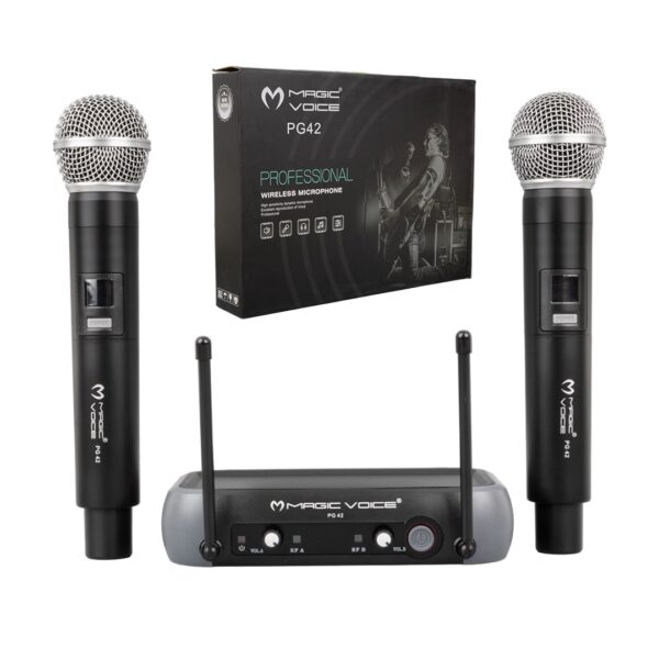 Magicvoice Pg-42x Vhf 2 El Kablosuz Telsi̇z Mi̇krofon (volume Kontrollü) + 525 Ameri̇kan Fi̇ş Veri̇lecek