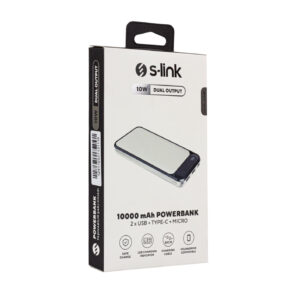 S-link Ip-g2710 10000 Mah Powerbank 2 Usb Port Beyaz Lcd Göstergeli̇ Powerbank