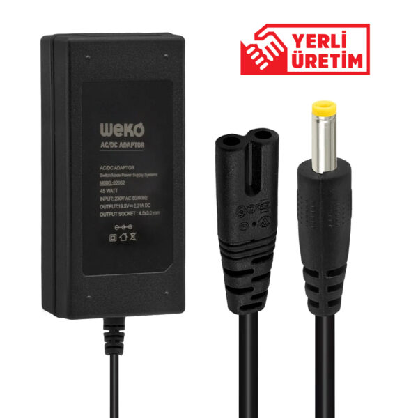Weko 19.5 Volt - 2.31 Amper 4.8*1.7 Uçlu Yerli̇ Üreti̇m Notebook Adaptör