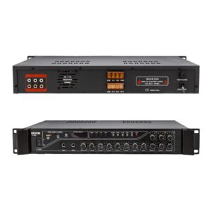 Dexun D-230 250 Watt 3 Zone İki̇ Mi̇k Gi̇ri̇ş Usb-bt 4/16-70-100v Hat Trafolu Anfi̇