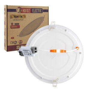 Horoz Slim-18 18 Watt 6400k 205 Mm Smd Led Siva Alti Beyaz Spot Panel (2'li Paket)(056-003-018)