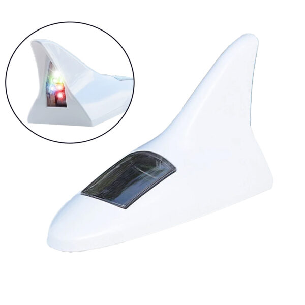 Solar Led Işıklı Shark Oto Anten Lambası