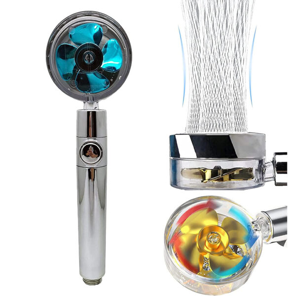 360 Derece Dönebi̇len Pervaneli̇ Turbo Tazyi̇kli̇ Duş Başliği