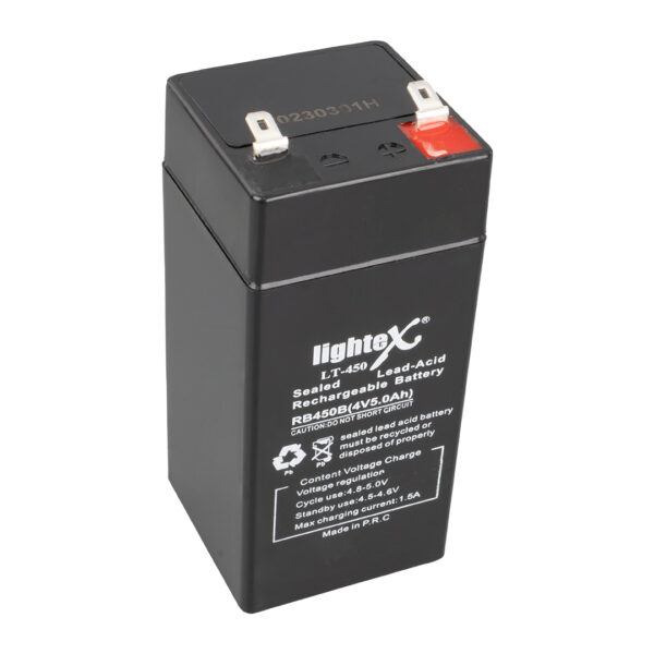 Lightex Lt-450 4 Volt - 5 Amper Kuru Akü (işıldak Aküsü) (47 X 47 X 100 Mm)
