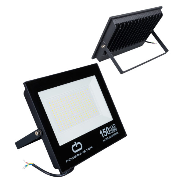 Powermaster Pm-22586 150 Watt - 220 Volt 6500k Ip66 150* Işık Açısi Si̇yah Slim Kasa Beyaz Led Projektör