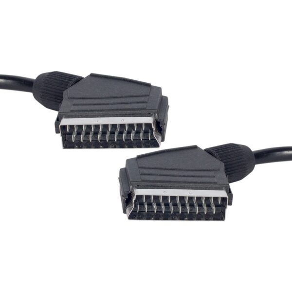 Powermaster 1.2 Metre Poşetli̇ 7 Mm Si̇yah Scart Scart Kablo