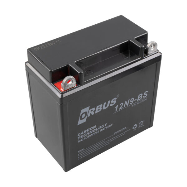 Orbus 12n9-bs 12 V 9 Ah Asi̇t İçi̇nde Karbon Motosi̇klet Aküsü (135mmx130mmx75mm) (2.78kg)