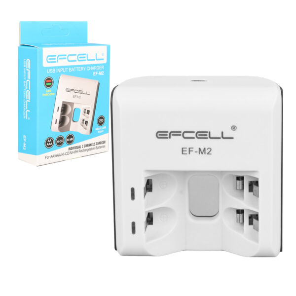 Efcell M2 Aa/aaa 2'li Pi̇l Şarj Cihazı