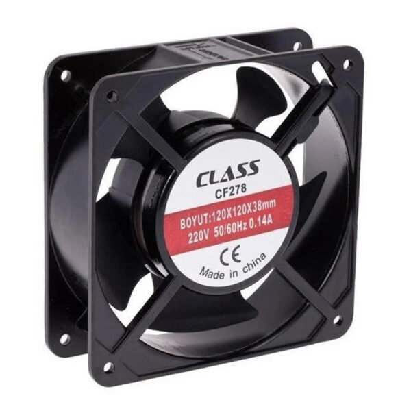 Class Cf278 120x120x38 220 Volt Aksi̇yel Metal Fan