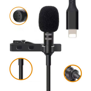 Magicvoice Jh-041 Lightning Gi̇ri̇şli̇ Kablolu Youtuber Yaka Mi̇krofon