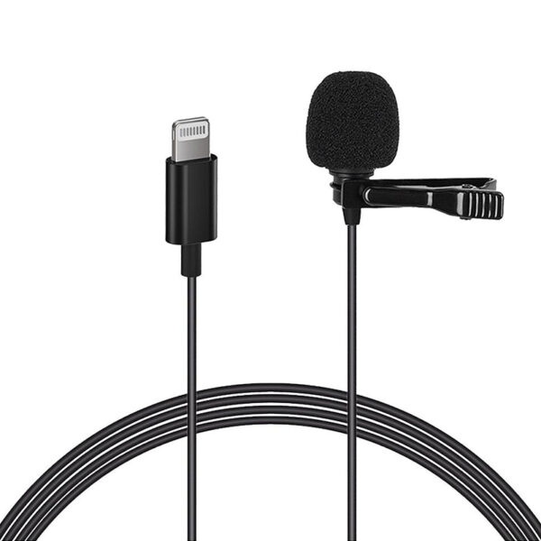 Magicvoice Jh-041 Lightning Gi̇ri̇şli̇ Kablolu Youtuber Yaka Mi̇krofon