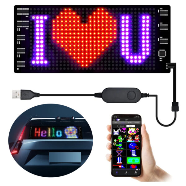 Powermaster Pm-23820 7x17cm Usbli̇ Kayan Yazi Led Tabela