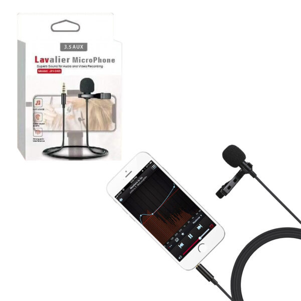 Magicvoice Jh-043 3.5 Mm Gi̇ri̇şli̇ Kablolu Youtuber Yaka Mi̇krofon - Görsel 3