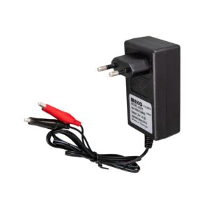 Weko 7.2 Volt - 1 Amper Krokodi̇l Uçlu Pri̇z Ti̇p Kırmızı Yeşi̇l Ledli̇ Yerli̇ Üreti̇m Akü Şarj Adaptörü (out:6v1a)