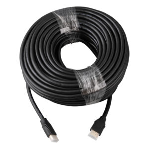 Fully G-507k Plasti̇k Düz Si̇yah 25 Metre Gold Poşetli̇ Hdmi Kablo