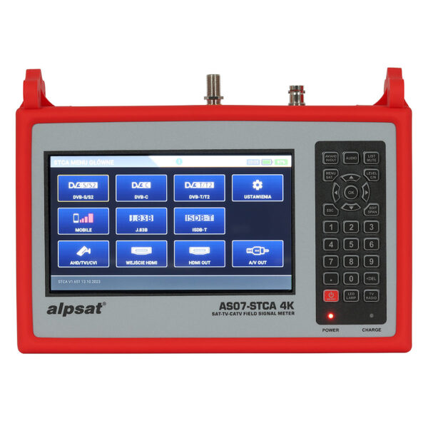 Satfinder As07-stca 4k Dvb S-s2/t-t2/c/j.83b/isdb-t Görüntülü Uydu Bulucu + Kamera Test Cihazı