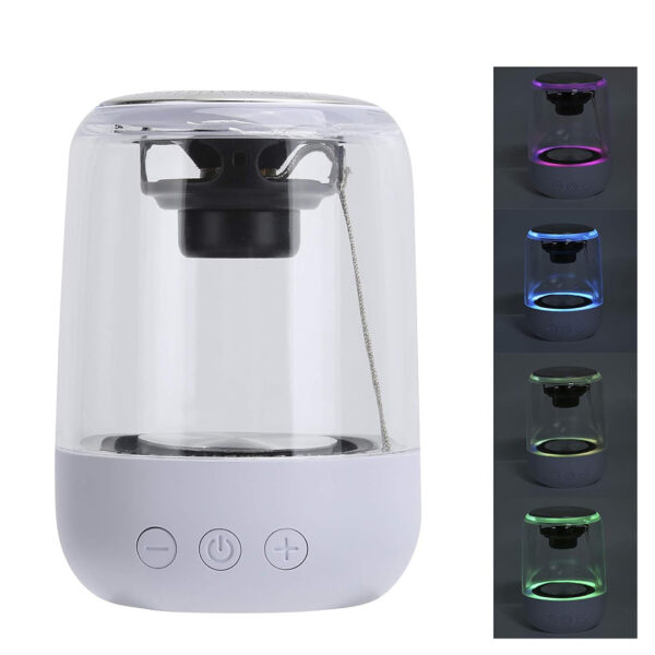 Magicvoice Mv-24696 600 Mah Taşinabi̇li̇r Rgb Mi̇krofonlu Aux/tf/bluetooth 3 W Hoparlör Speaker (beyaz)