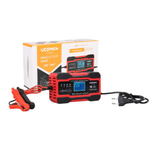 Ucomen Uc-c121001a Kırmızı 12/24 Volt Max 10 Amper Led Göstergeli̇ Akü Şarj Cihazı