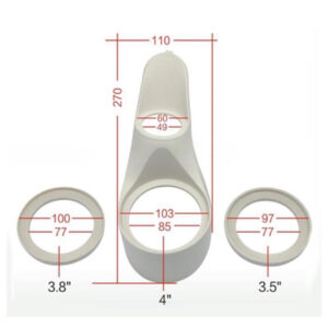 For-x Xyp-pod2 3.5 - 3.8 - 4 Tweeter Montaj Yuvası 1 Çi̇ft (plasti̇k)