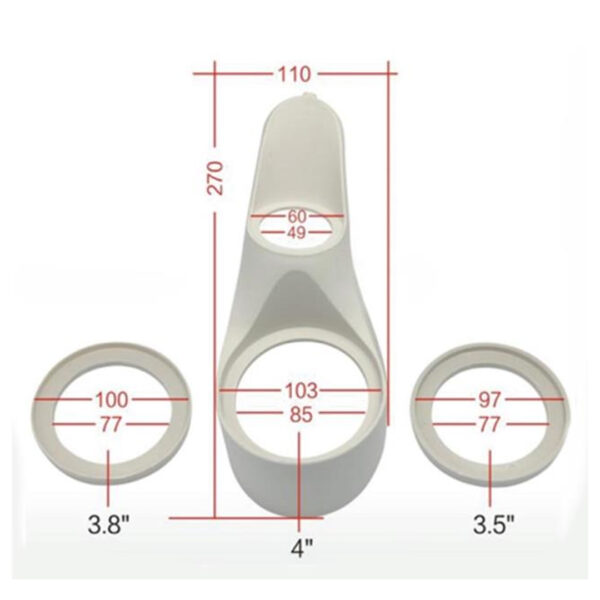 For-x Xyp-pod2 3.5 - 3.8 - 4 Tweeter Montaj Yuvası 1 Çi̇ft (plasti̇k) - Görsel 4