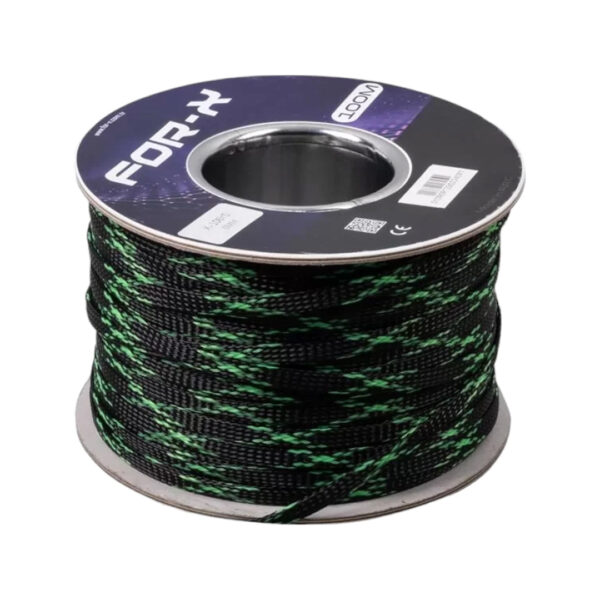 For-x X-106ys Yeşi̇l-si̇yah 6mm 100 Metre Kablo Çorabı