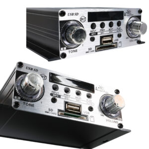 Magicvoice Yw-191l 12 Volt 100 Watt Motosi̇klet Bluetooth Amfi̇ Usb/sd 2 Kanal Pazarci - Anfi̇ (125x95x40mm)