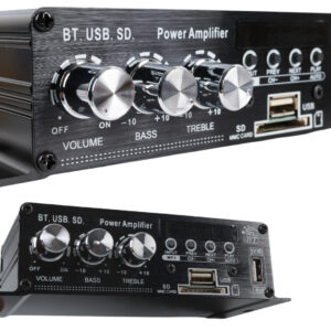 Magicvoice Yw-406l 12 Volt 100 Watt Motosi̇klet Bluetooth Amfi̇ Usb/sd 2 Kanal Pazarci - Anfi̇ (154x80x42mm)