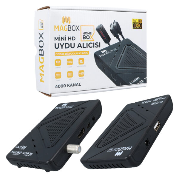 Magbox Homebox Full Hd Uydu Alıcısı 4000 Kanal Tkgs / Youtube / Usb Destekli̇ (uzatma Di̇splay Gözlü) - Görsel 2