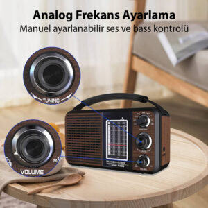 Magicvoice Usr11 Portati̇f Radyo Fm-usb-sd/mmc-aux (88-108 Fm Frekans Araliği)
