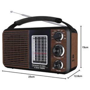 Magicvoice Usr11 Portati̇f Radyo Fm-usb-sd/mmc-aux (88-108 Fm Frekans Araliği)
