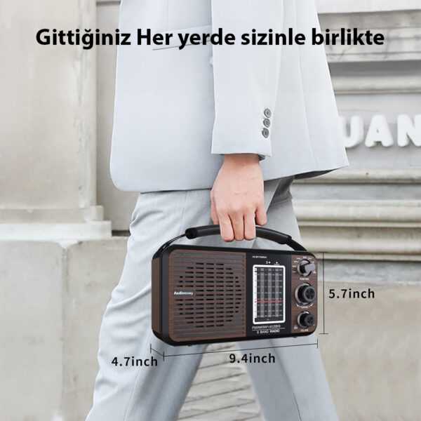 Magicvoice Usr11 Portati̇f Radyo Fm-usb-sd/mmc-aux (88-108 Fm Frekans Araliği) - Görsel 5