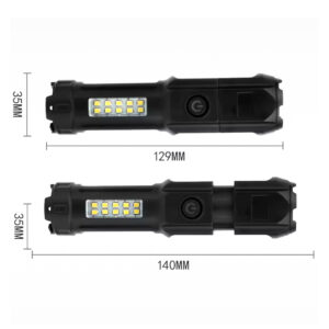 Powermaster 109-b Zoomlu Flash Özelli̇kli̇ Smd Ve Power Ledli̇ Şarjli Plasti̇k Kasa El Feneri̇ (powerbank Özelli̇kli̇)