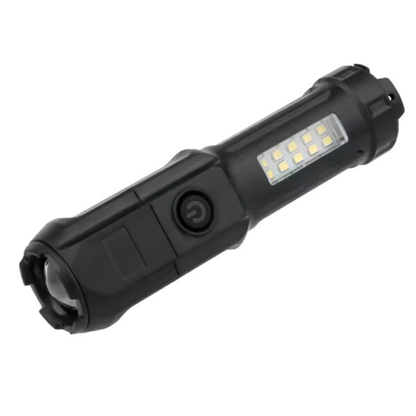 Powermaster 109-b Zoomlu Flash Özelli̇kli̇ Smd Ve Power Ledli̇ Şarjli Plasti̇k Kasa El Feneri̇ (powerbank Özelli̇kli̇)