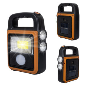 Powermaster Hs-8020c Cob Ledli̇ Solarli 4 Kademeli̇ Usb Powerbank Çıkışlı Şarjli Işıldak Fener