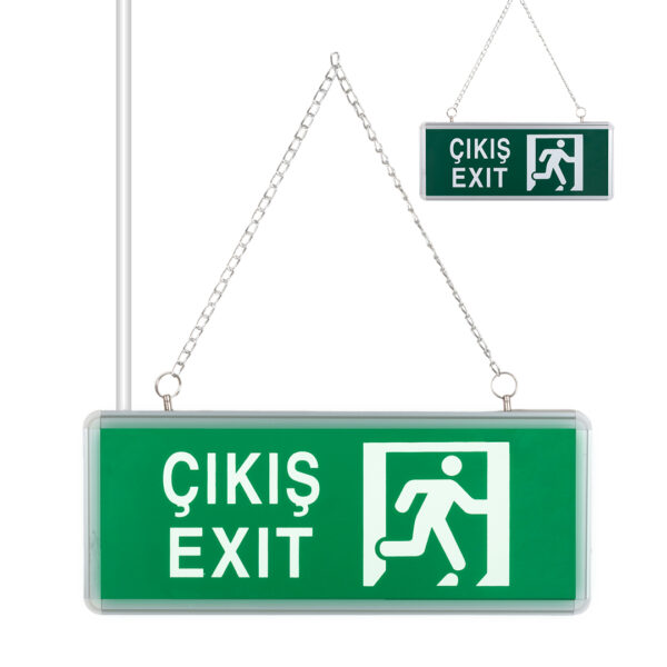 Zmr Zmr-670/y.00 3w Tek Yön Aci̇l Çikiş Yönlendi̇rme Tabelasi - Lambası (38x30x36mm)