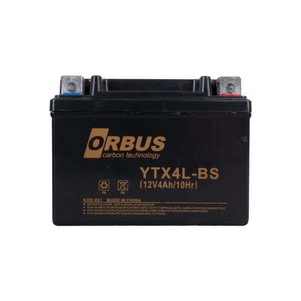 Orbus Ytx4l-bs 12v 4a Motosi̇klet Aküsü (114 X 66 X 88 Mm) (1.6kg) - Görsel 2