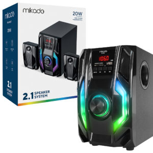 Mi̇kado Md-415bt Rgb 2+1 20 Watt Basslı Fm/bt/sd/usb Bluetooth Ses Si̇stemi̇ Multi̇medya Hoparlör