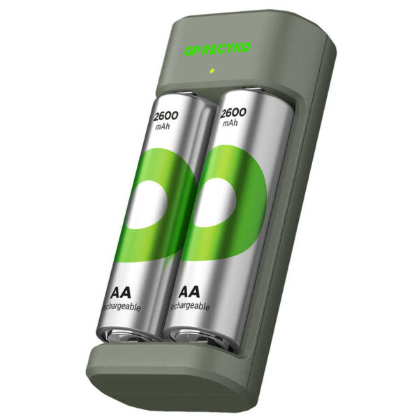 Gp Recyko E221 2 X 2600 Mah R6 Aa Pi̇lli̇ Pi̇l Şarj Cihazı (gp-e221/270ahcer21-2gtlb2)