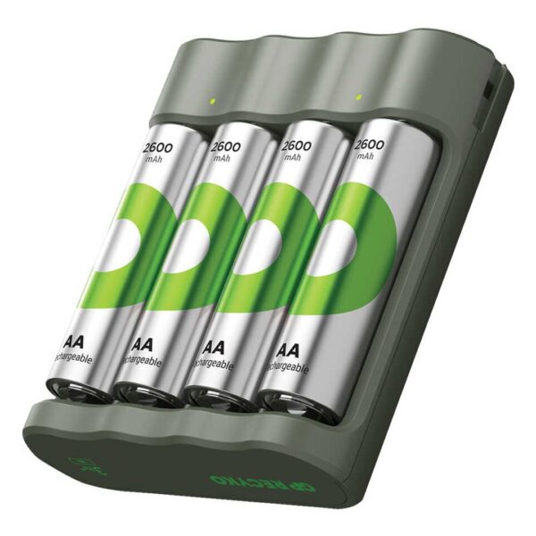 Gp Recyko B441 4 X 2600 Mah R6 Aa Pi̇lli̇ Pi̇l Şarj Cihazı (gp-b441/270hcer21-2gtlb4)