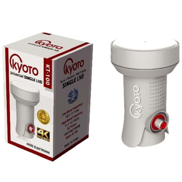 Kyoto KT-100 Universal 0.1 dB Tekli Lnb Özellikleri