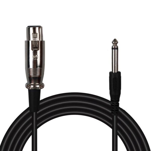 Fully G-526v 6.3mm Mono Erkek Canon Dışi̇ 4 Metre Mi̇krofon Ara Kablosu