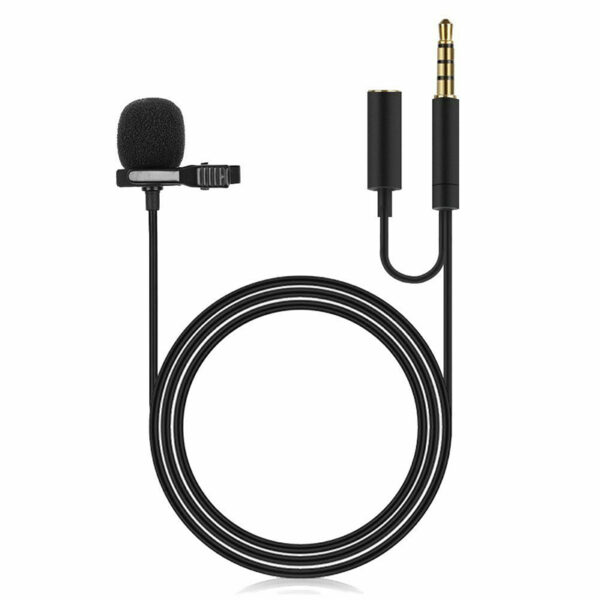Powermaster Jh-043-a 3.5mm Jack Ve Kulaklık Gi̇ri̇şli̇ Youtuber Yaka Mi̇krofonu