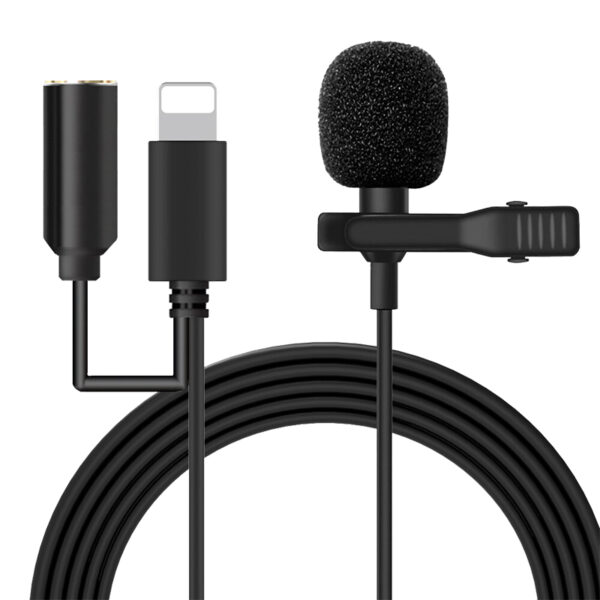 Powermaster Jh-041-a Lightning Gi̇ri̇şli̇ Ve Kulaklık Gi̇ri̇şli̇ Youtuber Yaka Mi̇krofonu