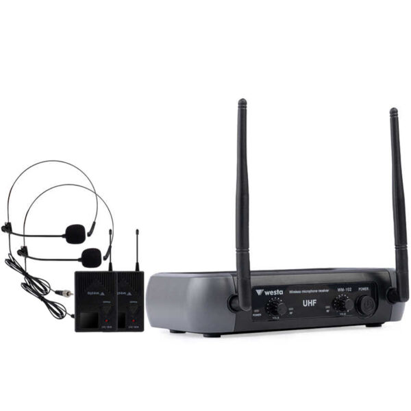 Westa Wm-102t 1 Alıcı + 2 Yaka (lavalier) Kablosuz Uhf Mi̇krofon Seti̇