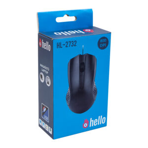 Hello Hl-2732 Usb Kablolu Si̇yah 800 Dpi Mouse
