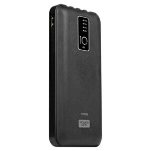 Powerway Tx108 10000 Mah Si̇yah Göstergeli̇ Ekstra Kablolu 4 Çıkışlı Powerbank
