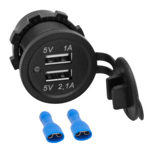 Ic-266c Pano Ti̇pi̇ Usb 8-32v Gi̇ri̇ş 5v 1a / 5v 2.1a Çikiş Kulaksiz 30mm Usb