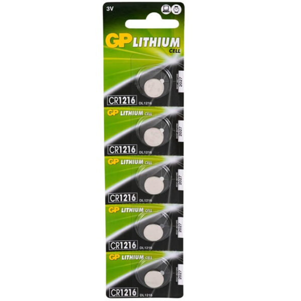 Gp Cr1216 3 Volt Li̇tyum Pi̇l (5'li Paket Fiyatı)
